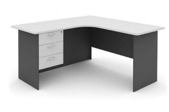Rectangle Executive Table with Keyboard Tray and Pedestal Unit