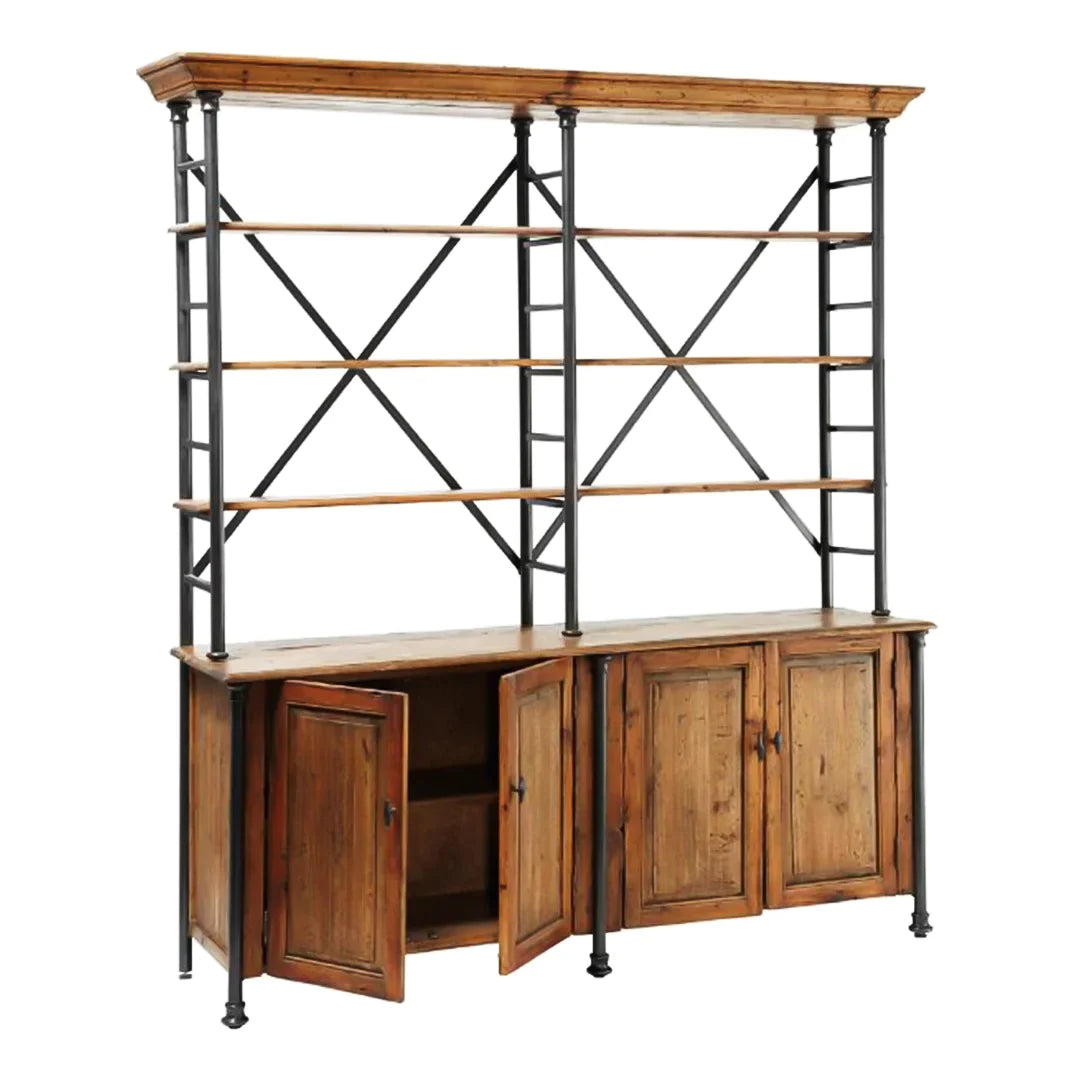 Industrial Side Board Hutch
