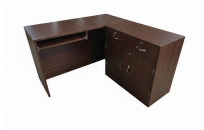 Rectangle Executive Table with Keyboard Tray and Pedestal Unit