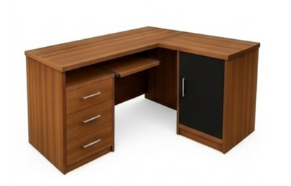 Rectangle Executive Table with Keyboard Tray and Pedestal Unit