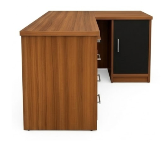 Rectangle Executive Table with Keyboard Tray and Pedestal Unit