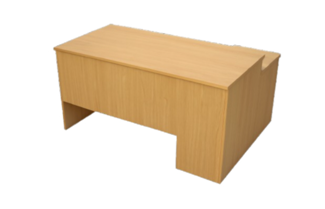 Rectangle Executive Table with Keyboard Tray and Pedestal Unit