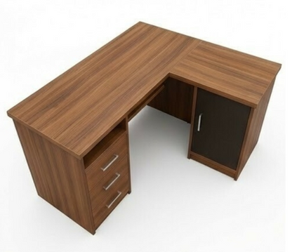 Rectangle Executive Table with Keyboard Tray and Pedestal Unit