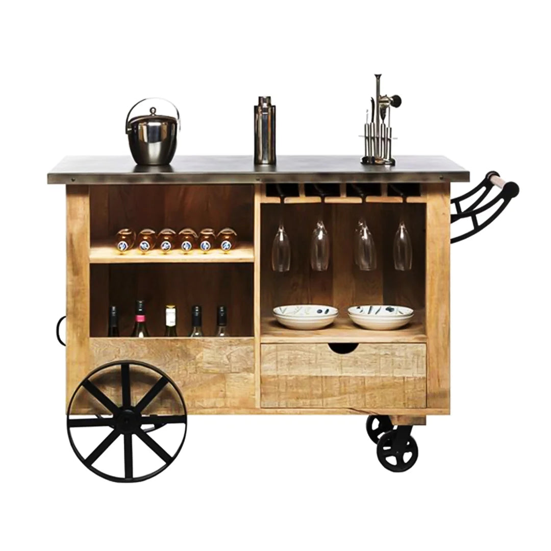 Wagon Bar Cabinet