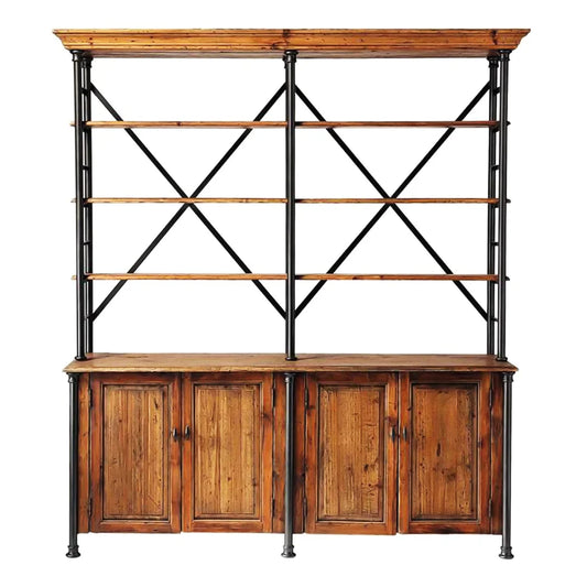 Industrial Side Board Hutch